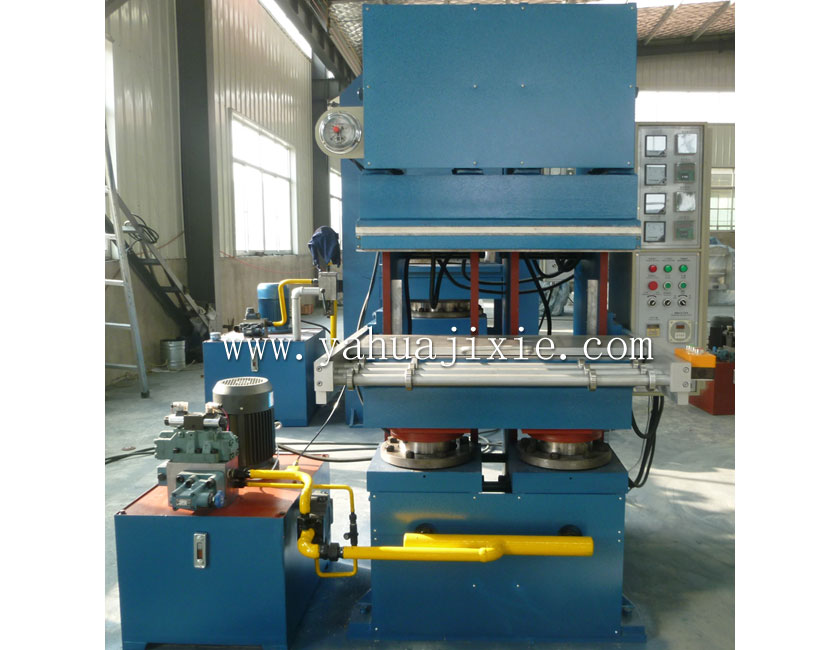 100T鄂式帶手動推拉模裝置硫化機(jī)